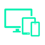 Symbol für alle Geräte und IPTV-Apps wie Smarters Pro und TiVimate